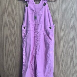 Carhartt Toddler 4T Flannel-Lined Overalls Warm Durable Fall Winter